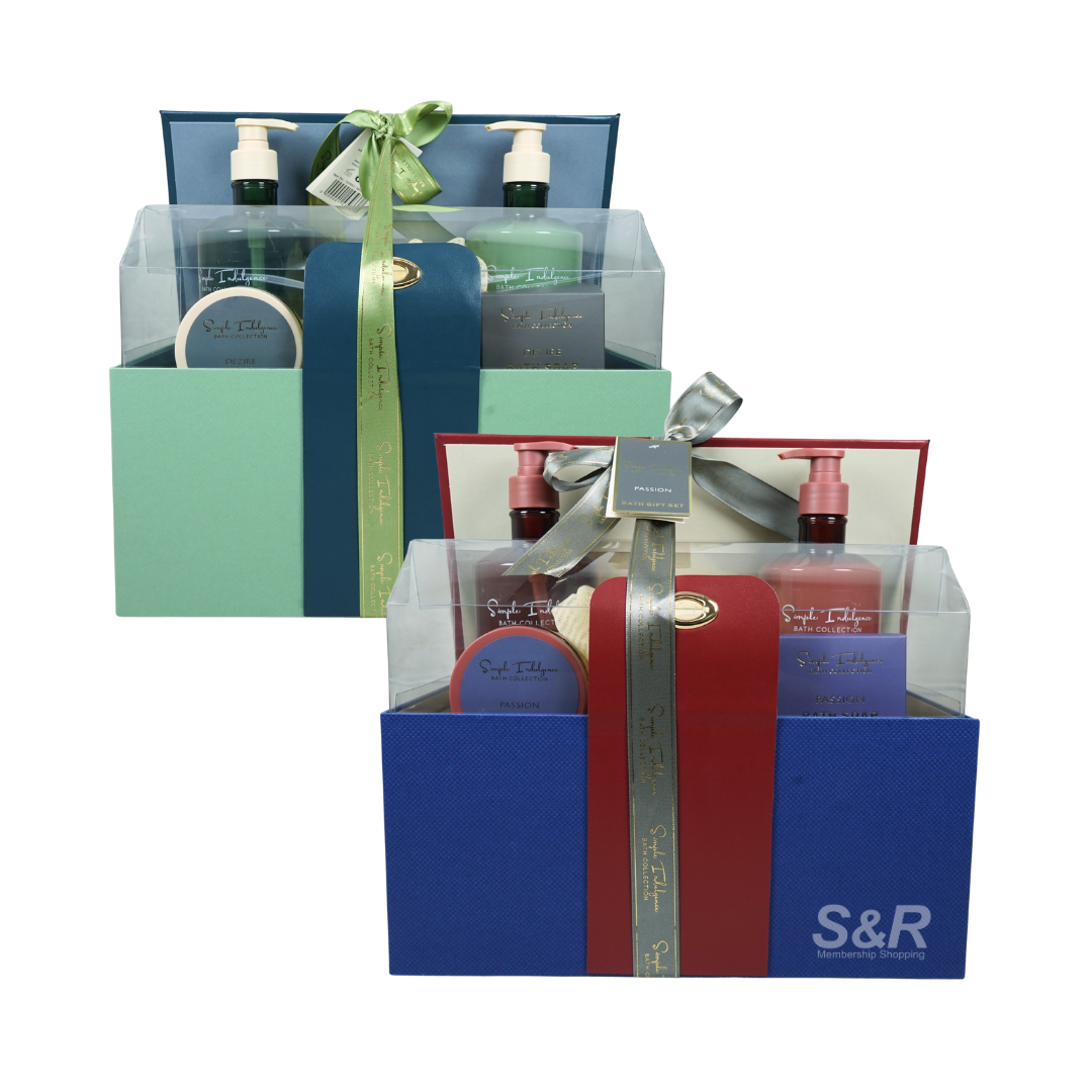 Simple Indulgence Box with Handle Bath Collection Gift Set